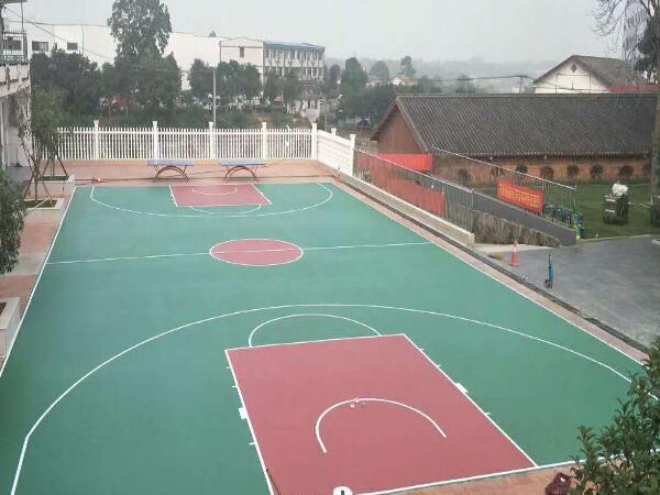 社區(qū)小硅PU籃球場(chǎng)
