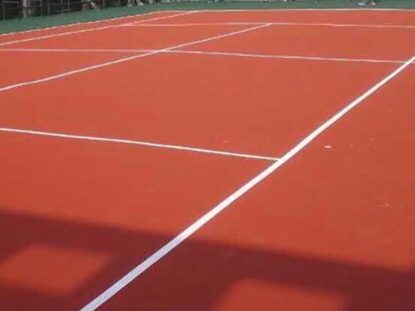 丙烯酸網(wǎng)球場(chǎng)完工效果