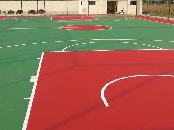 彈性丙烯酸活動(dòng)籃球場(chǎng)