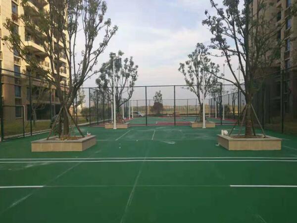 高檔小區丙烯酸羽毛球場